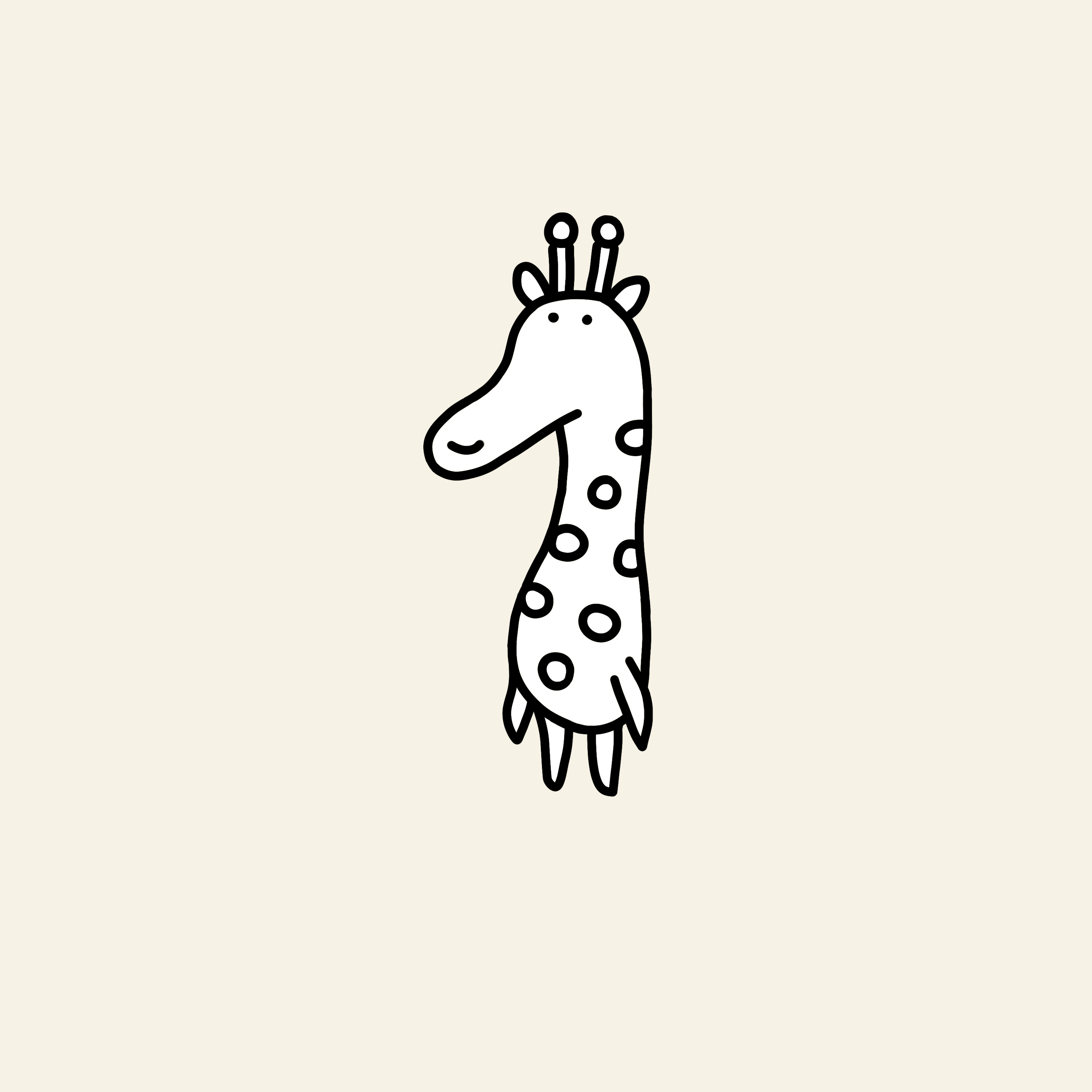 White — giraffe #12
