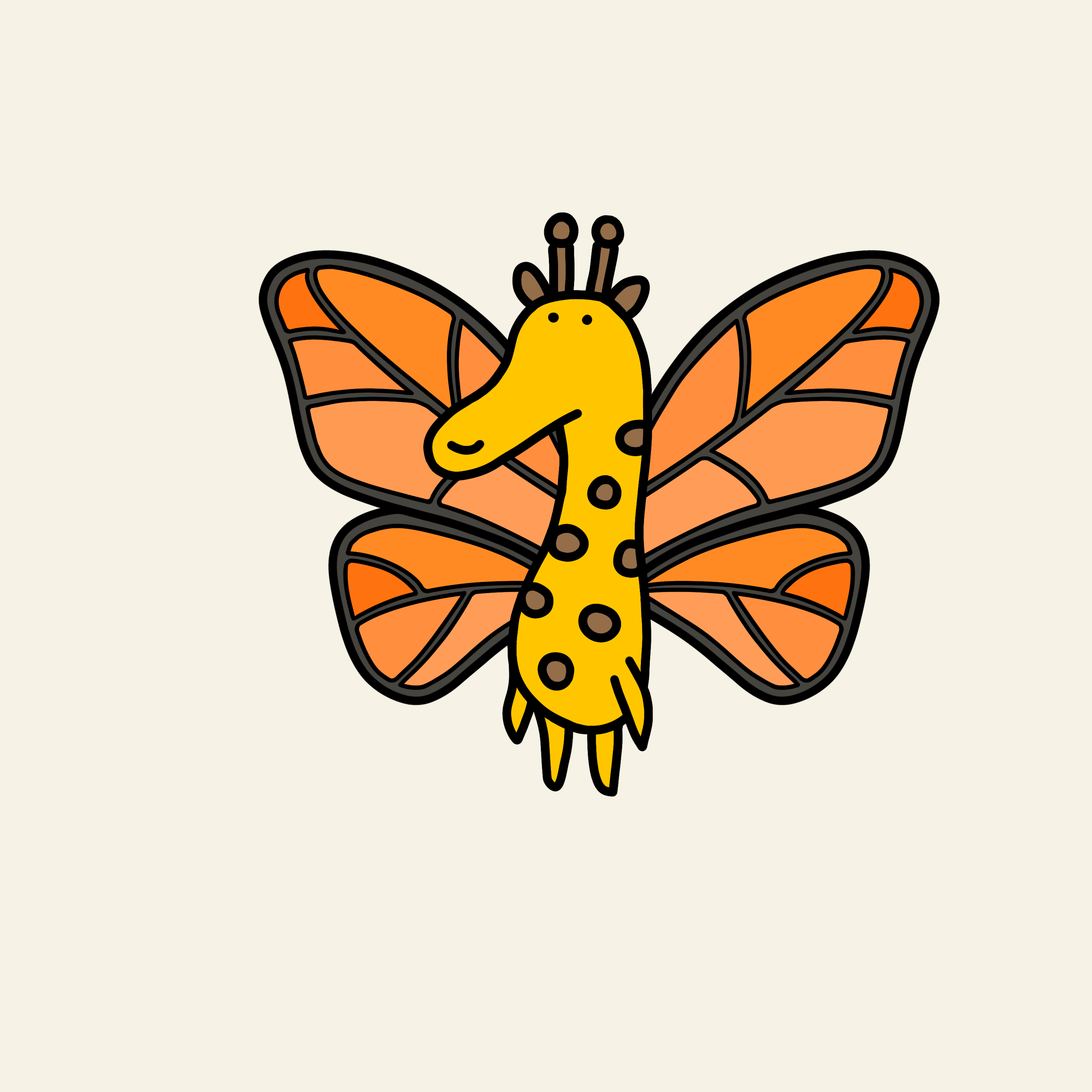 Butterfly — giraffe #39