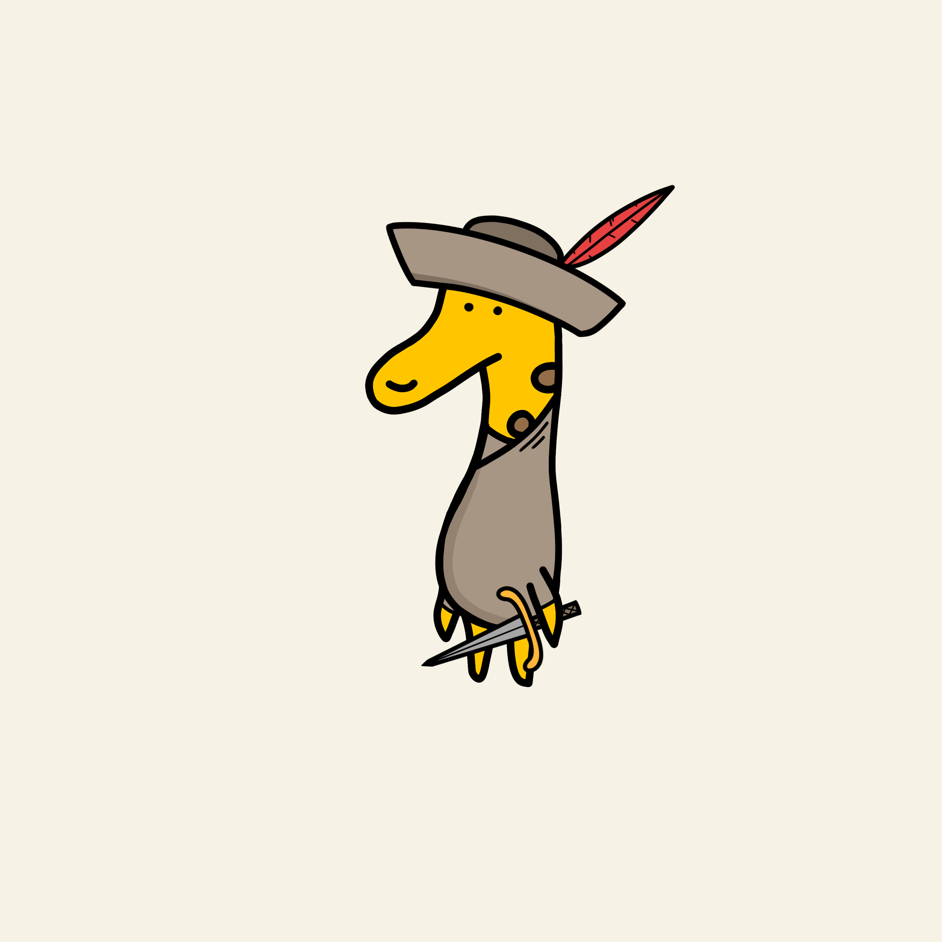 Pirate Kid — giraffe #73
